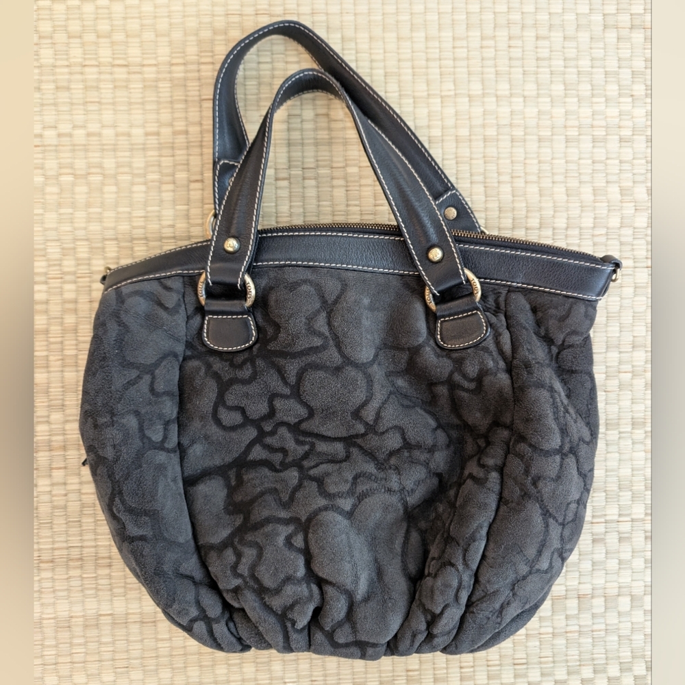 Tous Handbag Leather and Fleece Interior